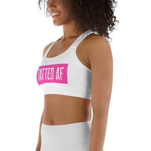 Pink Stencil Sports bra